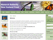 Tablet Screenshot of monarch.org.nz